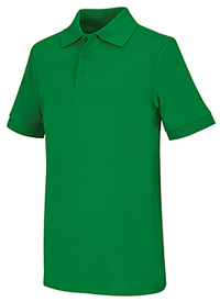 Classroom Uniforms Youth Unisex Short Sleeve Interlock Polo SS Kelly Green (58912-SSKG)