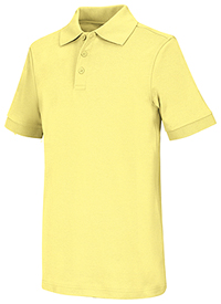 Classroom Uniforms Youth Unisex Short Sleeve Interlock Polo Yellow (58912-YEL)