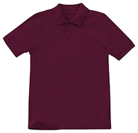 Classroom Uniforms Preschool Unisex Short Sleeve Pique Polo Burgundy (58990-BUR)