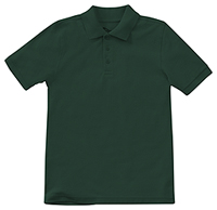 Classroom Uniforms Preschool Unisex Short Sleeve Pique Polo Hunter Green (58990-SSHN)