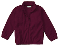 Classroom Uniforms Youth Unisex Polar Fleece Jacket Burgundy (59202-BUR)