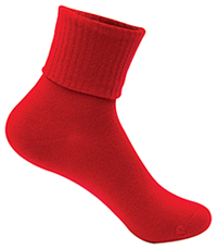 Classroom Uniforms Girls/Junior Triple Roll Socks 3-PK Red (5HF111-RED)