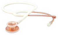 ADC ADSCOPE-Ultra Lite Clinician Stethoscope Rose Gold, White (AD619-RGWH)