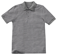 Classroom Uniforms Youth Short Sleeve Pique Polo Heather Gray (CR832Y-HGRY)