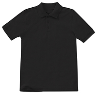Classroom Uniforms Youth Short Sleeve Pique Polo SS Black (CR832Y-SSBK)