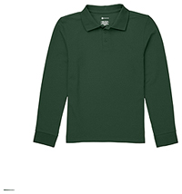 Classroom Uniforms Youth Long Sleeve Pique Polo Hunter Green (CR835Y-SSHN)