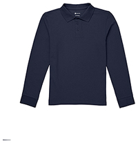 Classroom Uniforms Youth Long Sleeve Pique Polo SS Navy (CR835Y-SSNV)