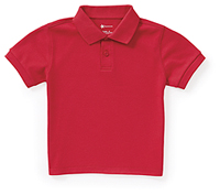 Classroom Uniforms Preschool Short Sleeve Interlock Polo Red (CR891D-RED)