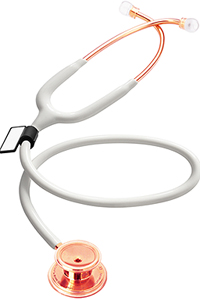 MDF MDF MD One Stainless Steel Stethoscope Rose Gold / White (MDF777-RG29)
