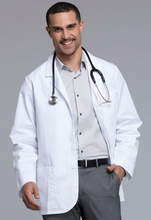 Med-Man 31 Men's Consultation Lab Coat White (1389-WHT)