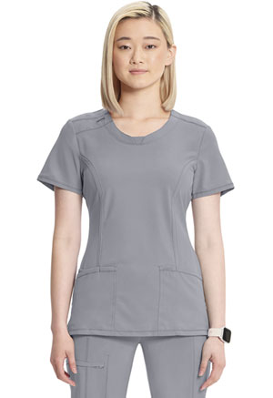 Cherokee Round Neck Top Grey (2624A-GRY)