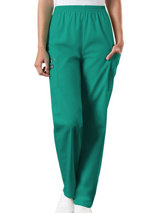 Cherokee Workwear Natural Rise Tapered Pull-On Cargo Pant Surgical Green (4200-SGRW)