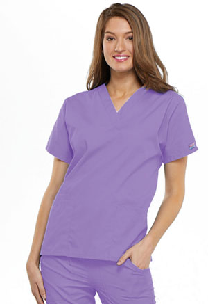 Cherokee Workwear V-Neck Top Orchid (4700-ORCW)