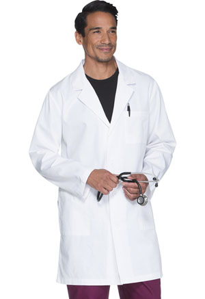 ScrubStar Men's 38 Long Lab Coat White (77932-WHTC)
