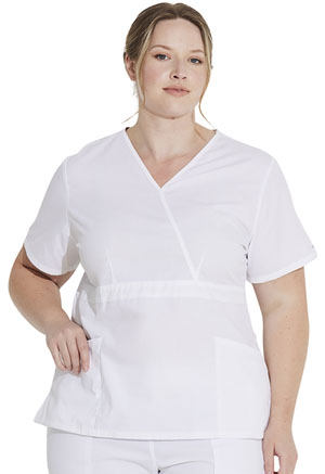 Dickies EDS Signature Mock Wrap Top in
White (86806-WHWZ)