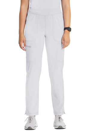 Cherokee Mid Rise Tapered Leg Pull-on Pant White (CK065A-WTPS)