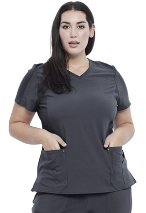 Cherokee V-Neck Top Pewter (CK711-PWT)