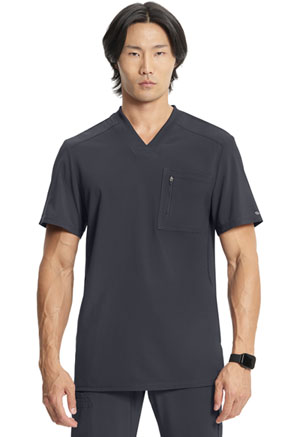 Cherokee Men's Tuckable V-Neck Top Pewter (CK910A-PWPS)