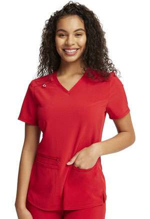 Cherokee V-Neck Top Red (CKA685-RED)