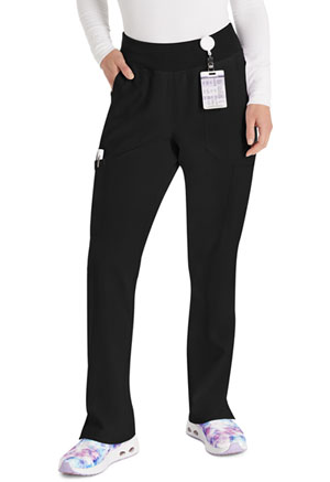 Dickies EDS Essentials Natural Rise Tapered Leg Pull-On Pant in
Black (DK005-BAPS)