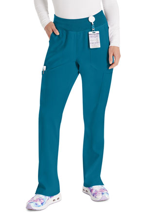 Dickies EDS Essentials Natural Rise Tapered Leg Pull-On Pant in
Caribbean Blue (DK005-CAPS)