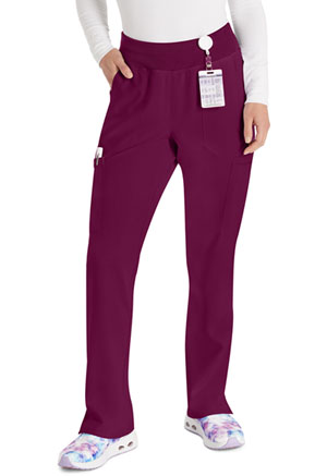 Dickies EDS Essentials Natural Rise Tapered Leg Pull-On Pant in
Wine (DK005-WNPS)