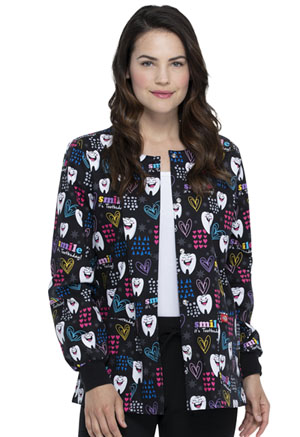 Dickies Prints Snap Front Warm-Up Jacket in
Smile It's Toothsday (DK301-SITD)