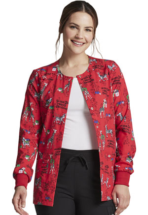 Dickies Prints Snap Front Warm-Up Jacket in
Wish Zoo A Merry Christmas (DK309-WZMC)