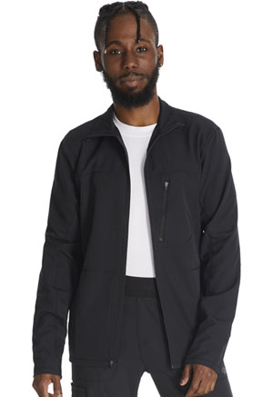 Dickies Men's Zip Front Warm-up Jacket Black (DK310-BLK)