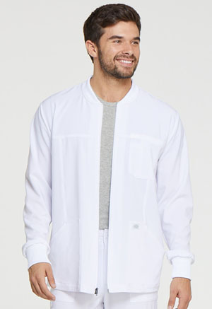 Dickies EDS Essentials Men's Zip Front Warm-Up Jacket in
White (DK320-WTPS)