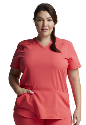 Dickies V-Neck Top Chilled Berry (DK875-CLBY)
