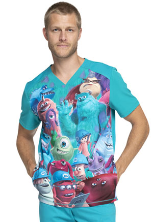 Tooniforms Unisex V-Neck Top Monsters Party (TF714-MCPY)