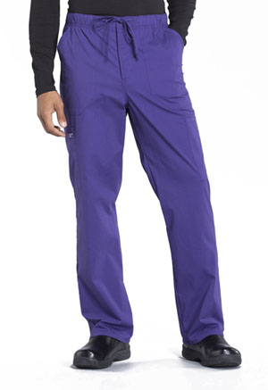 Cherokee Workwear Men's Tapered Leg Fly Front Cargo Pant Grape (WW190-GRP)