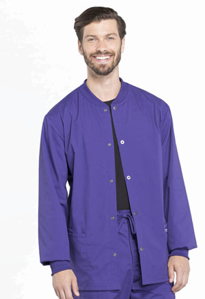 Workwear WW Professionals Men's Snap Front Jacket (WW360-GRP) (WW360-GRP)