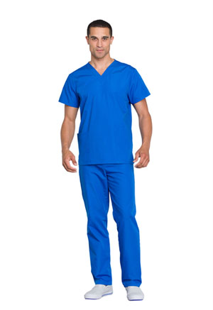 Cherokee Workwear Unisex Top and Pant Set Royal (WW530C-ROYW)