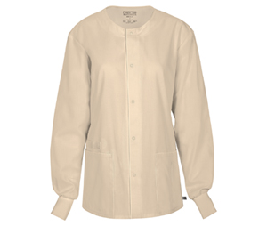 Cherokee Workwear Unisex Snap Front Warm-up Jacket Khaki (34350A-KAKW)