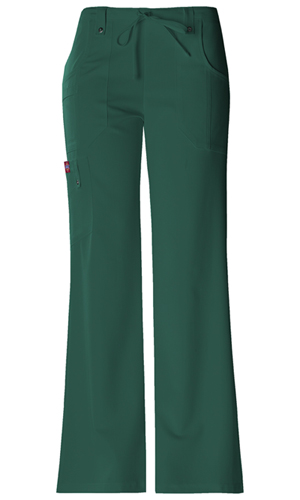 Dickies Xtreme Stretch Mid Rise Drawstring Cargo Pant in
Hunter Green (82011-HTRZ)