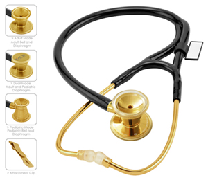 MDF MDF ER Premier Stethoscope Gold Edition Gold/NoirNoir (MDF797DD-K11)