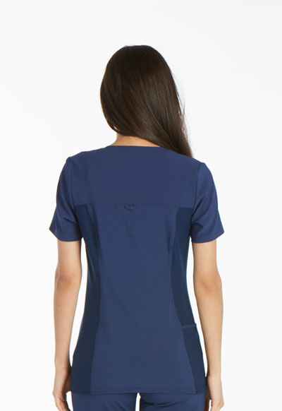 Photograph of V-Neck Knit Panel Top