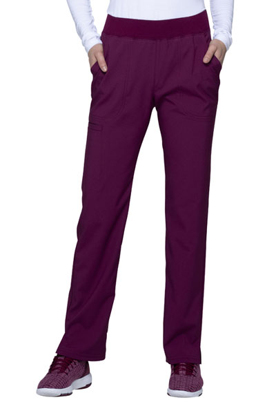 Love Always Women Mid Rise Tapered Leg Pant Red