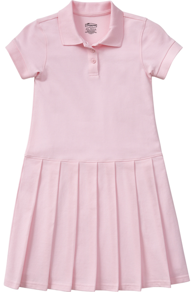 girls pink polo dress