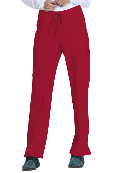 Dickies Every Day EDS Essentials Mid Rise Straight Leg Drawstring Pant in Red