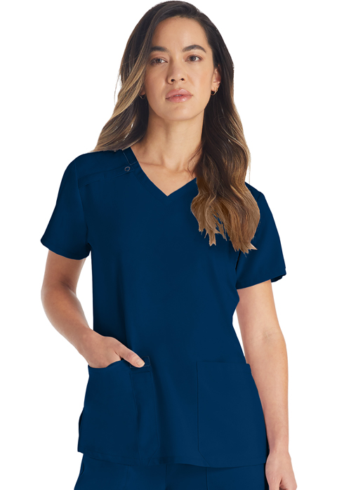 Dickies Every Day EDS Essentials V-Neck Top in Navy