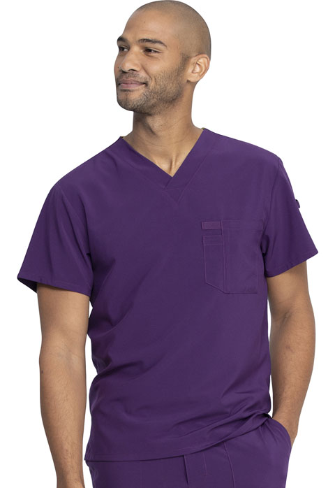 Dickies Every Day EDS Essentials Men's Tuckable V-Neck Top in Eggplant