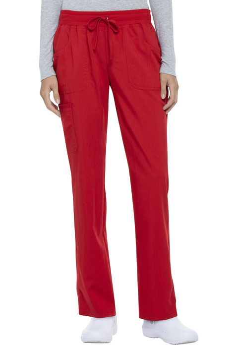 Walmart USA Premium Rayon Women Women's Drawstring Pant Chili Red