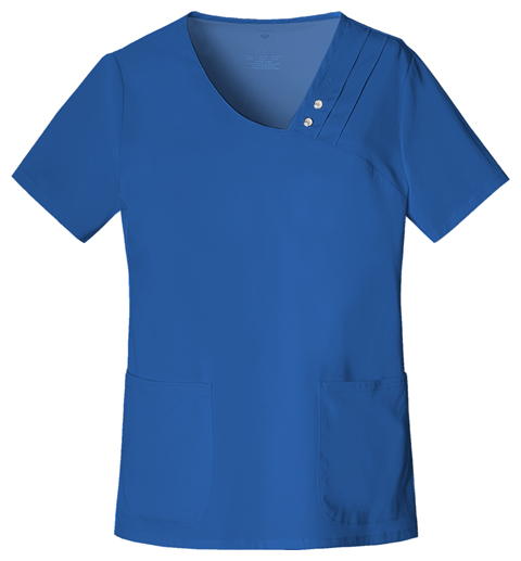 Photograph of Crossover V-Neck Pin-Tuck Top