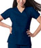 Photograph of Dickies Gen Flex Mock Wrap Top in D-Navy