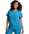 Photograph of Dickies Xtreme Stretch V-Neck Top in Teal Blue