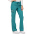 Photograph of Dickies Essence Mid Rise Straight Leg Drawstring Pant in Teal Blue