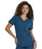 Photograph of Dickies Dickies Dynamix V-Neck Top in Caribbean Blue